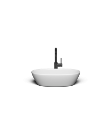 Накладная раковина-чаша из искусственного камня Monblan Silvia 556x340x155 цвет белый