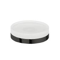 Мыльница настольная Colombo Nordic цвет PVD графит матовый/матовое стекло