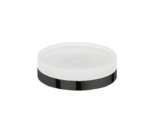 Мыльница настольная Colombo Nordic цвет PVD графит матовый/матовое стекло