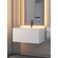 Тумба с раковиной подвесная Uperwood Parma Premium 77х47,5х36,5 см, белая