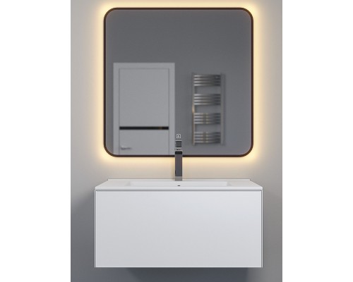 Тумба с раковиной подвесная Uperwood Parma Premium 77х47,5х36,5 см, белая