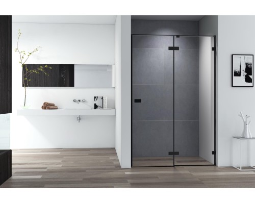 Душевая дверь Cezares Bellagio 140 BELLAGIO-B-12-140-C-NERO Черный матовый