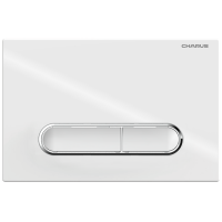 Кнопка смыва Charus Magnus FP.340.11.01 белый глянцевый/хром