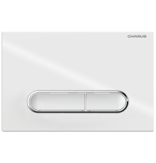 Кнопка смыва Charus Magnus FP.340.11.01 белый глянцевый/хром