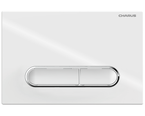 Кнопка смыва Charus Magnus FP.340.11.01 белый глянцевый/хром