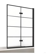 Шторка для ванны NEW TRENDY NEW SOLEO BLACK 100x140 R черный