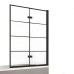 Шторка для ванны NEW TRENDY NEW SOLEO BLACK 100x140 R черный