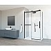 Душевой уголок Vincea Como Soft VSR-1CS9013CLB 1300x900 черный стекло прозрачное