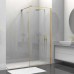 Душевая перегородка Vincea Walk-In VSW-1HS10CLG, 100x200, браш золото, стекло прозрачное