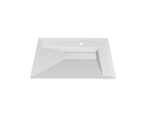 Раковина для ванной Uperwood Lotus Premium 80х50х13 см, белая глянцевая