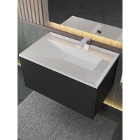 Раковина для ванной Uperwood Lotus Premium 80х50х13 см, белая глянцевая