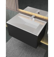 Раковина для ванной Uperwood Lotus Premium 80х50х13 см, белая глянцевая