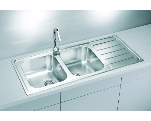 Кухонная мойка Alveus Line 100 NAT 1087978 полированная сталь
