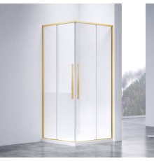 Душевой уголок Vincea Slim-N, 100x80, браш золото, стекло прозрачное