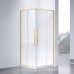 Душевой уголок Vincea Slim-N VSS-4SN8010CLG, 100x80, браш золото, стекло прозрачное