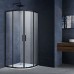 Душевой уголок Vincea Alpha 900x900 черный стекло прозрачное