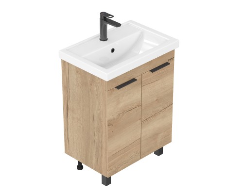 Тумба под раковину Onika Легран 50 напольная, дуб галифакс