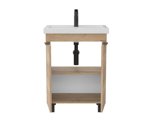 Тумба под раковину Onika Легран 50 напольная, дуб галифакс