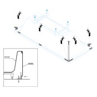 Установочный комплект для панелей Cezares CZR-SCR-FIX-3-KIT