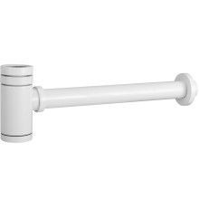 Круглый сифон AQG CLAR 1”1/4 из латуни, белый матовый