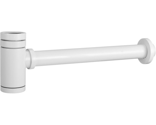 Круглый сифон AQG CLAR 1”1/4 из латуни, белый матовый