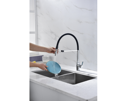 Смеситель для кухни Paulmark Halt хром Ha214021-CR