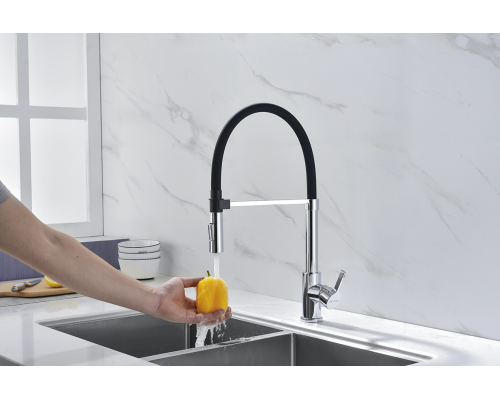 Смеситель для кухни Paulmark Halt хром Ha214021-CR