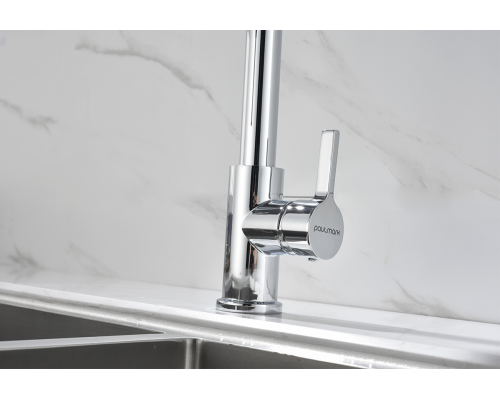 Смеситель для кухни Paulmark Halt хром Ha214021-CR