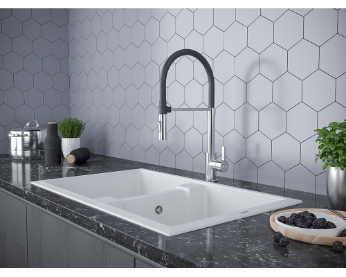 Смеситель для кухни Paulmark Halt хром Ha214021-CR