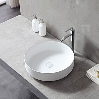 Раковина из искусственного камня Vincea VBS-6S16MW 450x450x130 накладная белый матовый