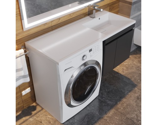 Раковина над стиральной машиной Uperwood Magenta 110х50х17,8 см, правая, крыло слева