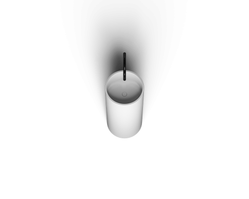 Напольная раковина из искусственного камня Monblan Trend 400x400x815 цвет белый матовый