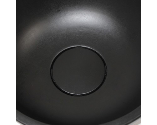 Раковина накладная бетонная Uperwood Belfast 30х30х13,5 см, круглая, черная
