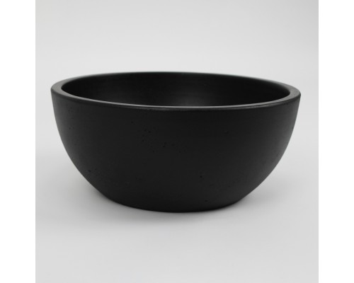 Раковина накладная бетонная Uperwood Belfast 30х30х13,5 см, круглая, черная