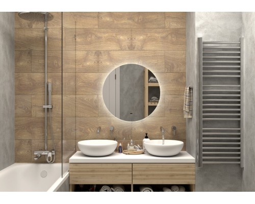 Зеркало Континент Ajour D 645 ЗЛП399 с подсветкой с бесконтактным выключателем