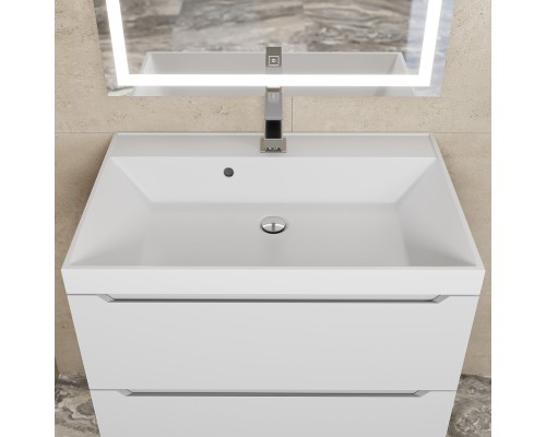 Раковина для ванной 70 см, Uperwood Classic, белая глянцевая