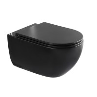 Безободковый подвесной унитаз Charus Skandenborg EWC700-125B сиденьем микролифт