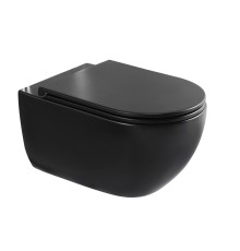 Безободковый подвесной унитаз Charus Skandenborg EWC700-125B сиденьем микролифт