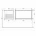 Тумба под раковину 80 см, Uperwood Next Premium, белая/графит, 1 ящик