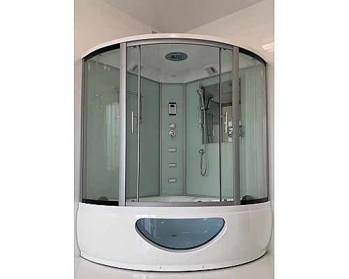 Душевой бокс Frank F651 угловой с баней 130x130 см Душевой бокс Frank F651 угловой с баней 130x130 см