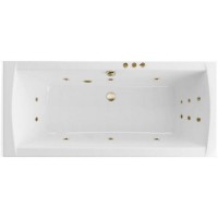 Ванна гидромассажная EXCELLENT Aquaria Lux Slim 180x80 SMART бронза