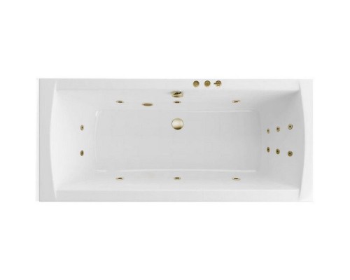 Ванна гидромассажная EXCELLENT Aquaria Lux Slim 180x80 SMART бронза