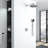 Душевой комплект Vincea Inspire VSFW-3I22MT2CH встраиваемый, термостат, 2 режима, хром