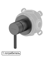 Смеситель скрытого монтажа на 1 потребитель WHITECROSS Y Y1241AT (антрацит)
