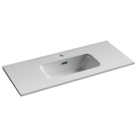 Раковина мебельная накладная Компакт (Compact), 910x395x170, цвет белый