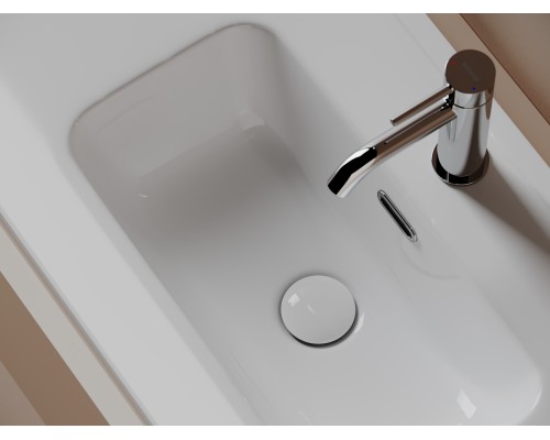 Раковина мебельная накладная Компакт (Compact), 910x395x170, цвет белый