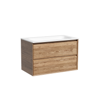 Тумба подвесная SANCOS Marmi 2.0 790х445х520 c двумя ящиками , дуб чарльстон MR2.080ECH