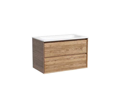Тумба подвесная SANCOS Marmi 2.0 790х445х520 c двумя ящиками , дуб чарльстон MR2.080ECH