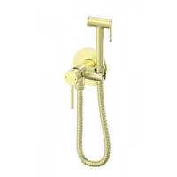 Смеситель с гигиеническим душем встраиваемый Wonzon&Woghand, Брашированное золото