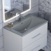 Раковина для ванной кварцевая Uperwood Foster Quartz 70х45,5х17,5 см, серая матовая, бетон